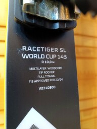 LYŽE VOLKL RACETIGER SL WORLDCUP JR FIS 143CM --MODEL 2024--